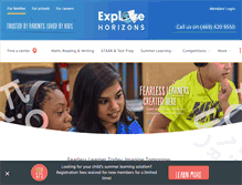 Tablet Screenshot of explore-horizons.com